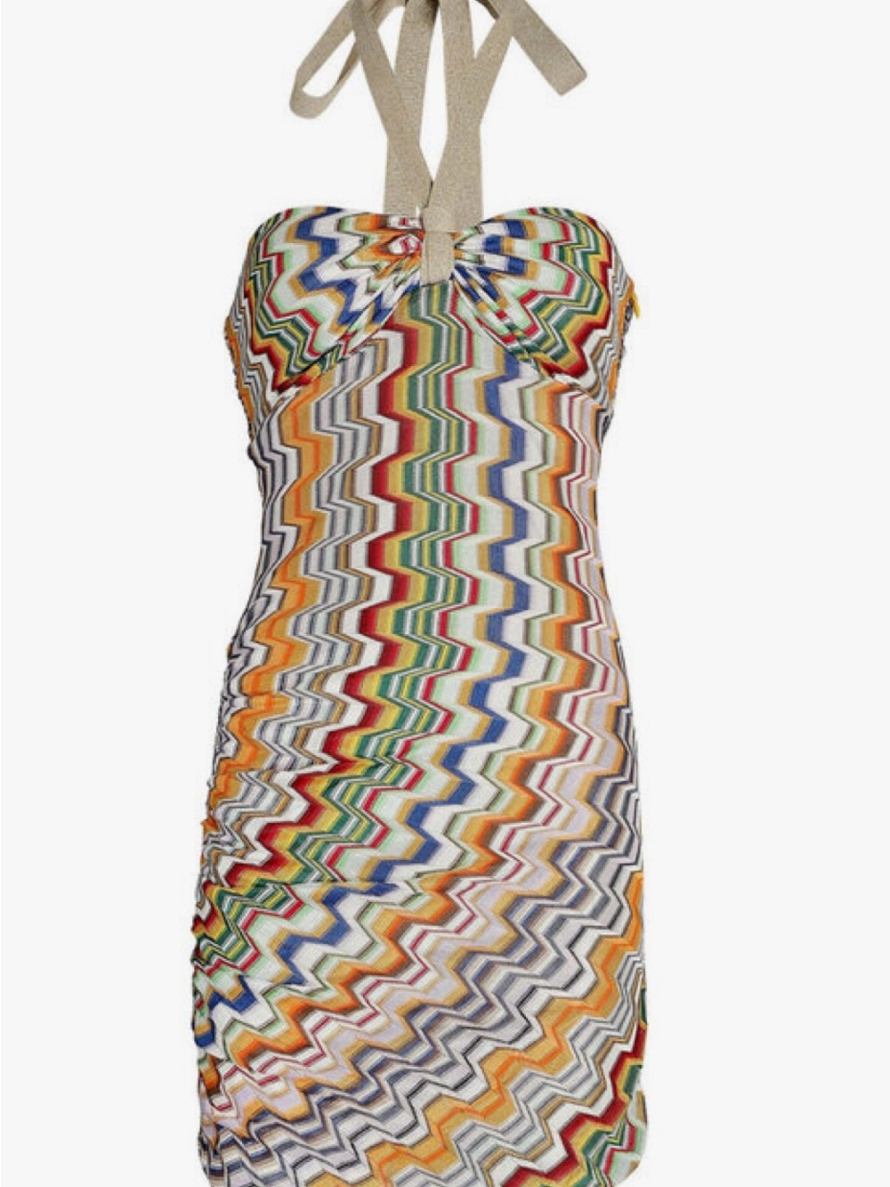 Alexis Strapless Zigzag Mini Dress in Multi-Color - Picture 4 of 5